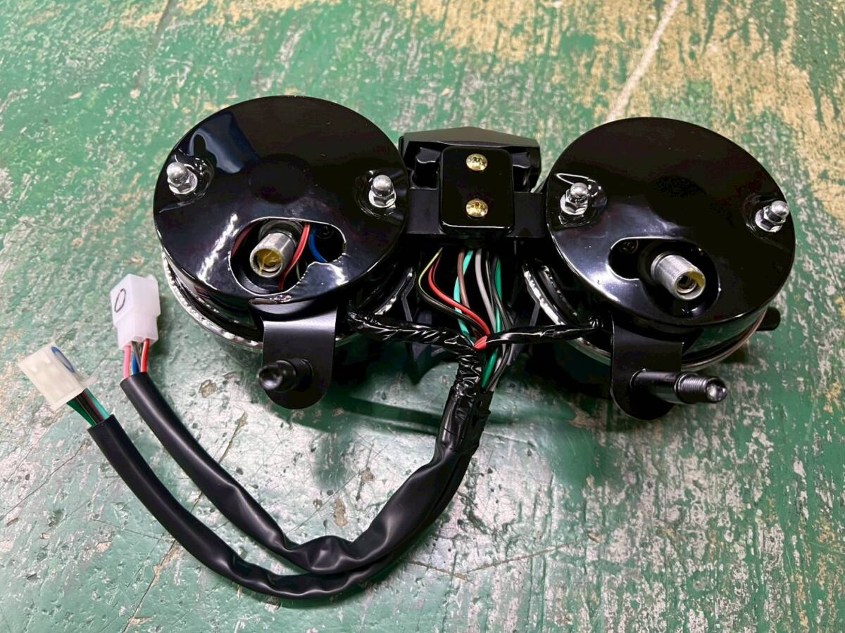 Z400FX メーター 赤 リプロ/D 当時仕様 E1 E2 E3 E4メーターユニットASSY 純正TYPE Z550FX Z500FX KZ400 Z400J_画像2