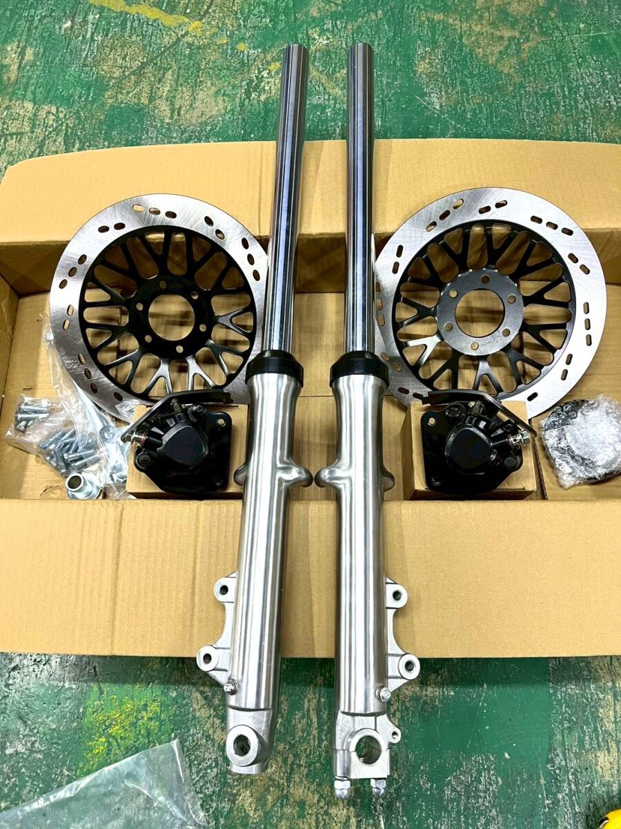 GS400 передний двойной полировка обычный комплект / оригинальный li Pro двойной диск GS400E GS400L GT380 GSX400F GSX400E