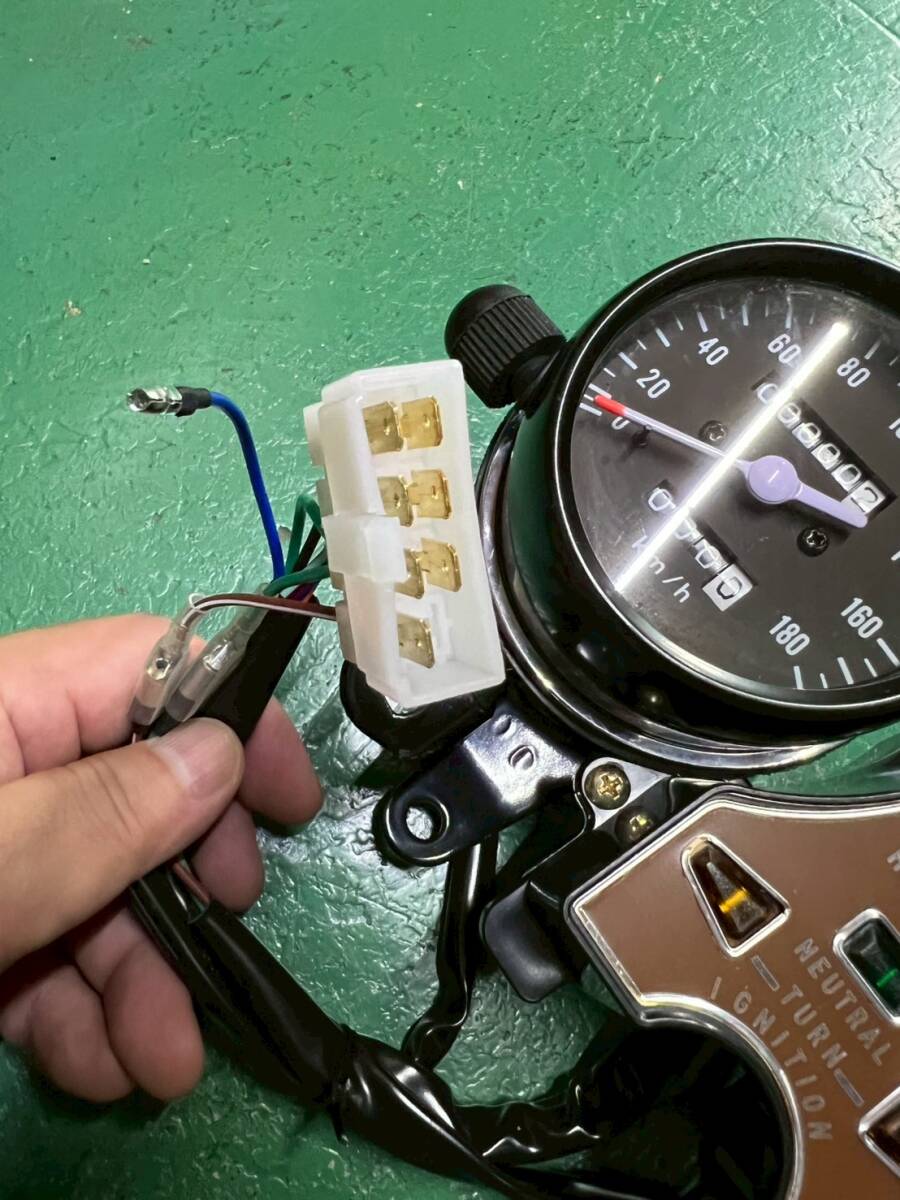 CM400 メーター リプロ/A 当時仕様CM250ホークCB250TスーパーホークCB400TバブCB250N CB350FメーターユニットASSY 純正TYPE CB400F CB400N_画像5