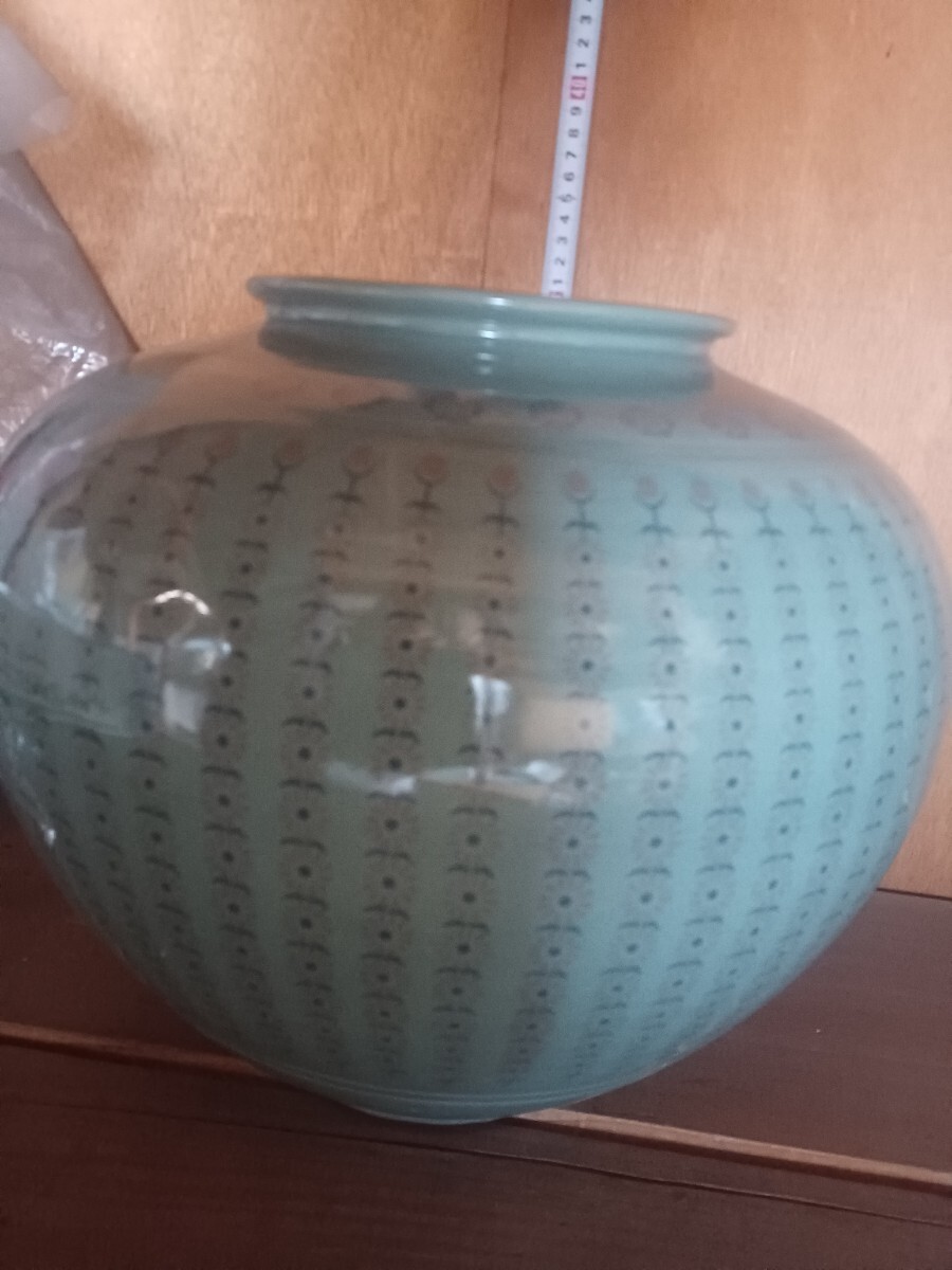 花瓶 花器 陶器 高麗青磁 壺 花入 青磁 インテリア 飾り壺 保管品　昭和レトロ　アンティーク　新品_画像7