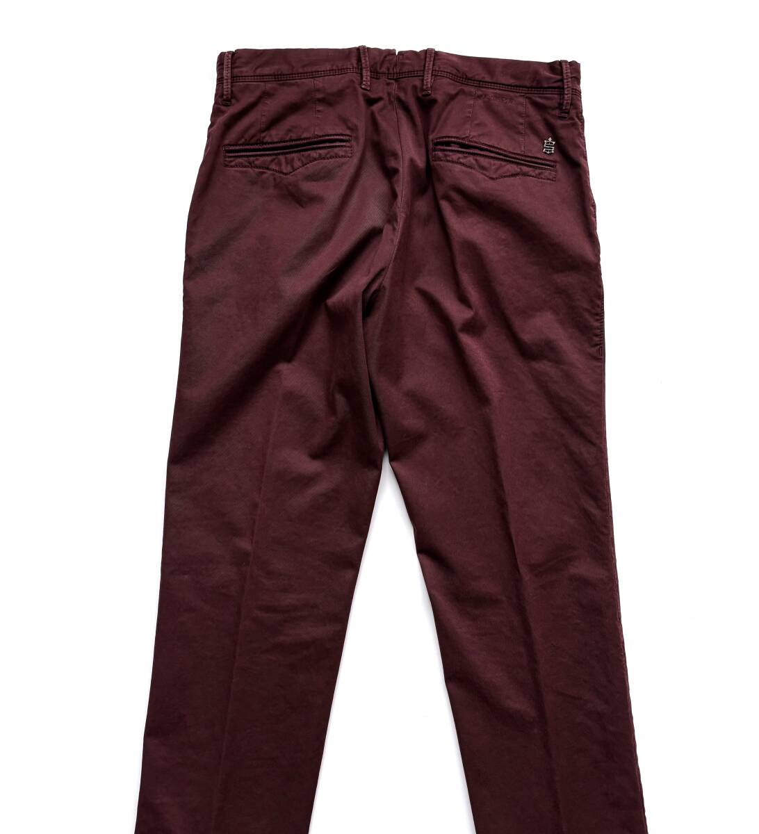 新品 インコテックス スラックス 32 M INCOTEX SLACKS SLIM FIT スリムフィット ボルドー 国内正規品 ルーマニア製_画像3