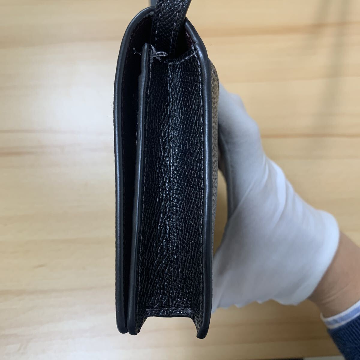 【L17640】美品 COACH コーチ ショルダーウォレット ショルダーバッグ ブラック CX592 クロスボディバッグ クラッチバッグ_画像5