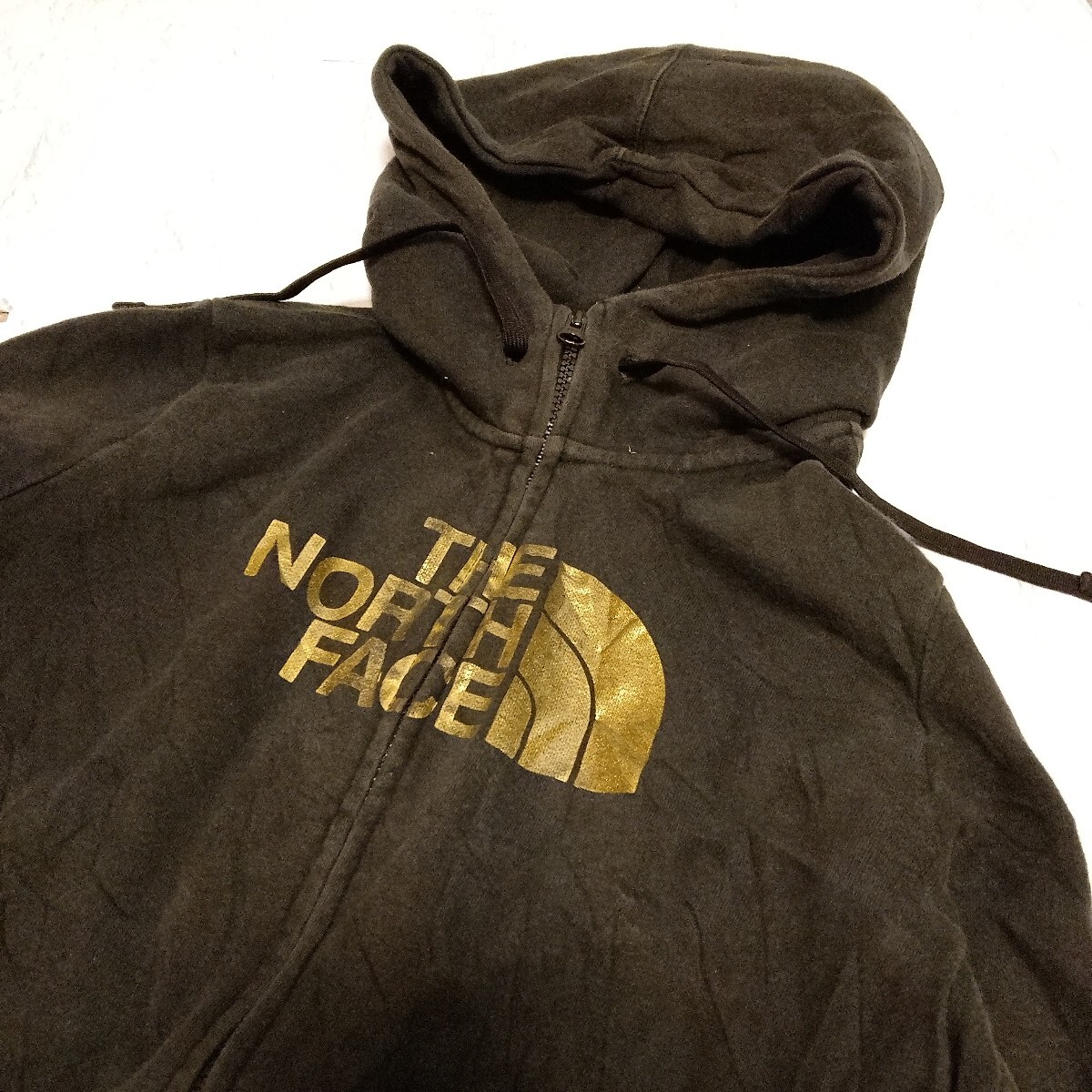 【入手困難】　ノースフェイス THE NORTH FACE アウトドア パーカー プルオーバー アメリカ古着 古着卸　秋冬　レディース　黒　ブラック_画像4