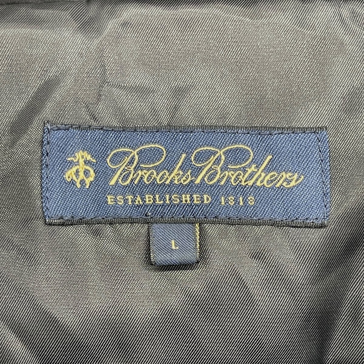 A956■BROOKS BROTHERS ブルックスブラザーズ ■ダウンジャケット　コート■ブラック　Lサイズ_画像9