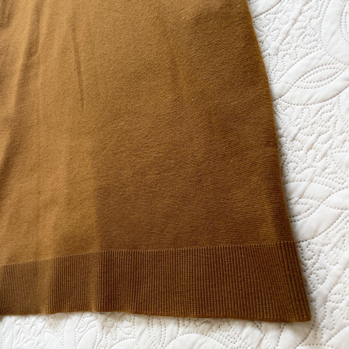 ギャラリービスコンティ　パール　ニットワンピース　ブラウン　大きめ　フード　毛　フリル　リボン　長袖　大きめ_画像10