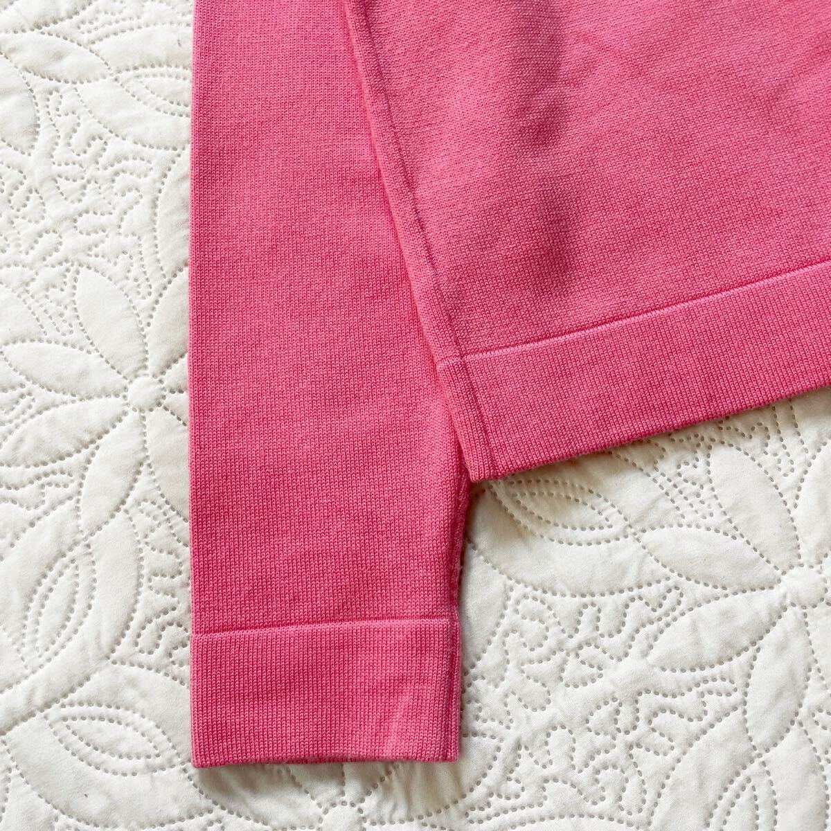 ケイトスペード カーディガン 150 ピンク リボン ビジュー 長袖 ウール混 ビジュー キッズ ガールズ 前開き_画像9