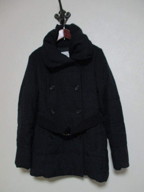 PLST プラステ 黒紺ダウンブルゾン（USED）111925_画像1