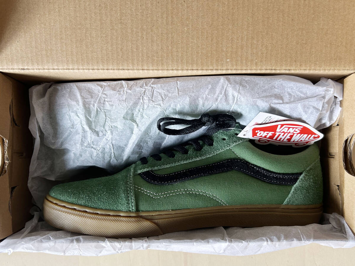 27cm жевательная резинка подошва Vans Old school VANS OLD SKOOL GREEN/GUM US9/27cm V36CF GUM