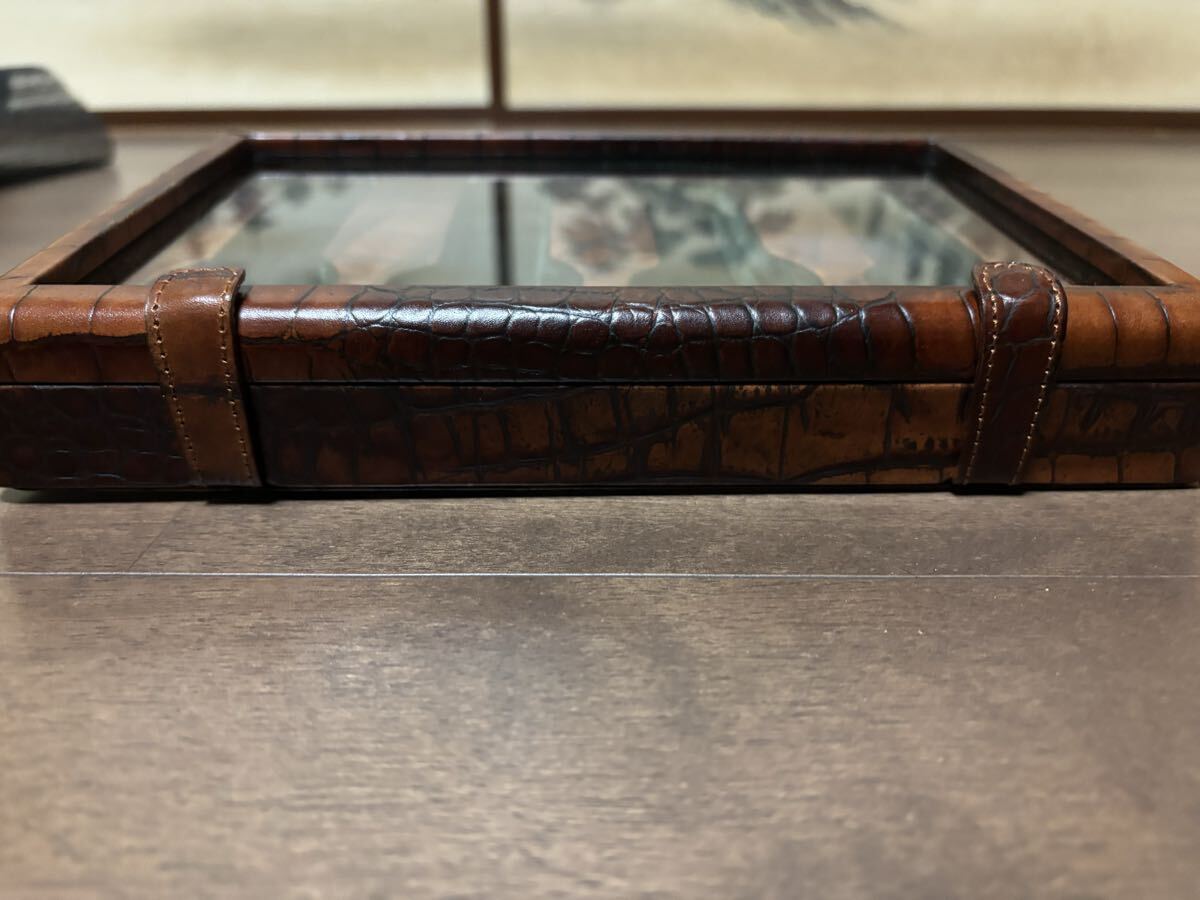 Rossi da Vinci 腕時計　収納ケース　コレクションケース　ワニ皮似 ウォッチボックス_画像7