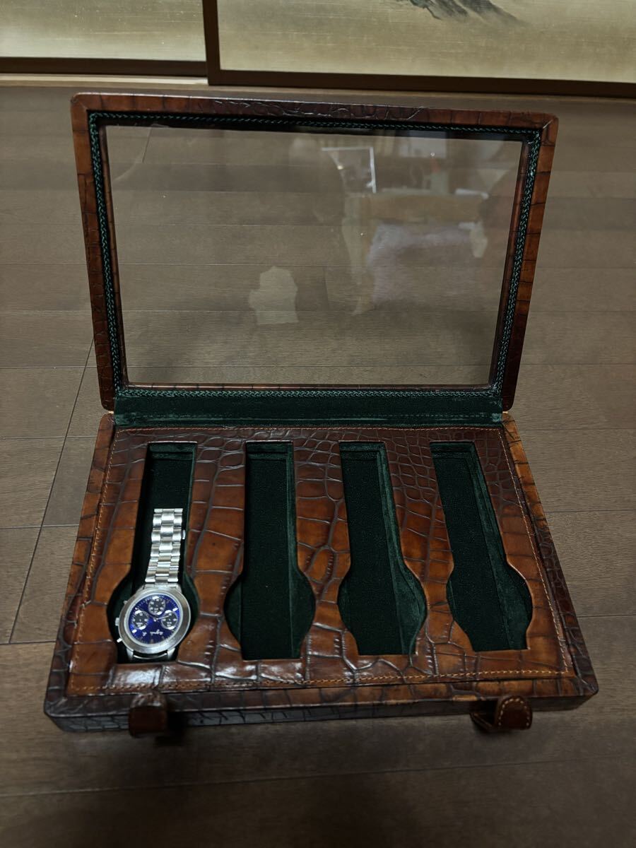 Rossi da Vinci 腕時計　収納ケース　コレクションケース　ワニ皮似 ウォッチボックス_画像1