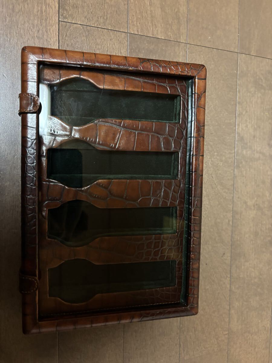 Rossi da Vinci 腕時計　収納ケース　コレクションケース　ワニ皮似 ウォッチボックス_画像3