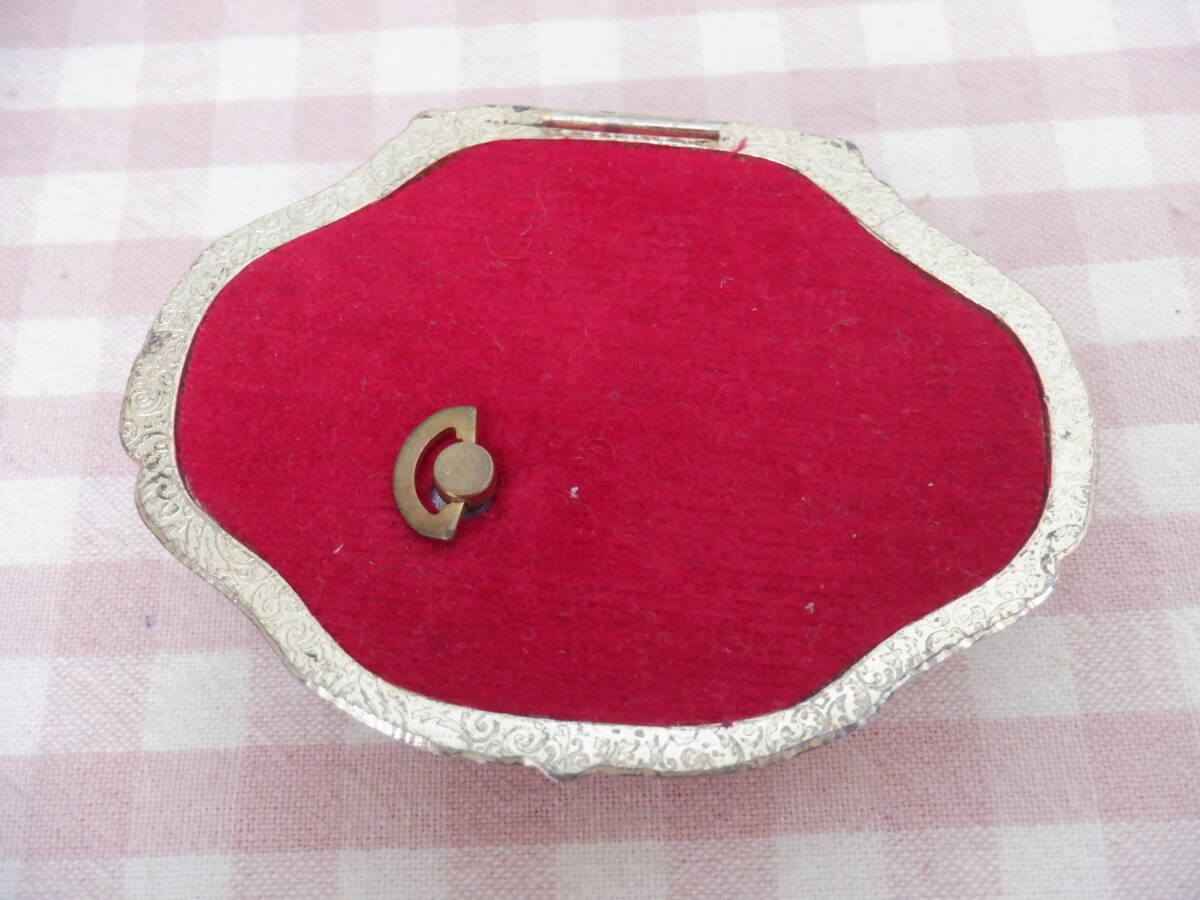 E10[ драгоценнный камень коробка. крышка камея. скульптура музыкальная шкатулка имеется утиль запад античный . орнамент товар ]~ шарнир повреждение поэтому, крышка часть только 