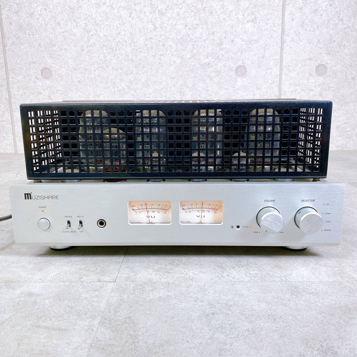 【ヤフオクのみ】【MUZISHARE X7】真空管一体型アンプ　通電確認済のみ　管理番号111619_画像1