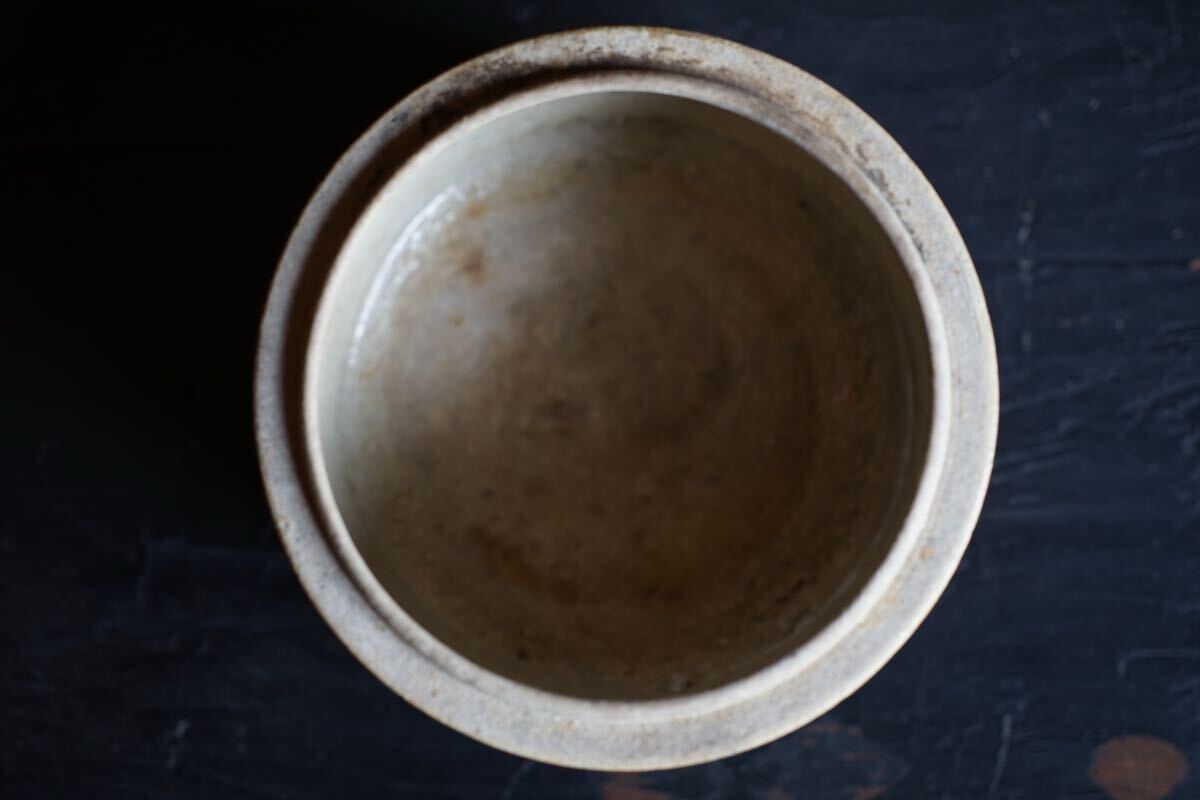 [ departure . специальный выпуск ] Edo поздняя версия Seto . глубокий . крышка предмет видеть установить посуда для сакэ ваза для цветов departure . товар .. рука 