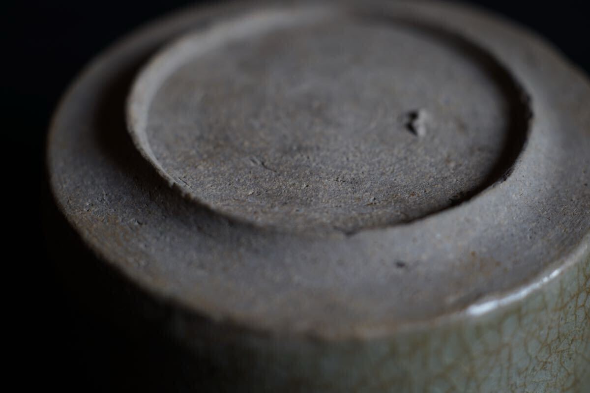 [ departure . специальный выпуск ] Edo поздняя версия Seto . глубокий . крышка предмет видеть установить посуда для сакэ ваза для цветов departure . товар .. рука 