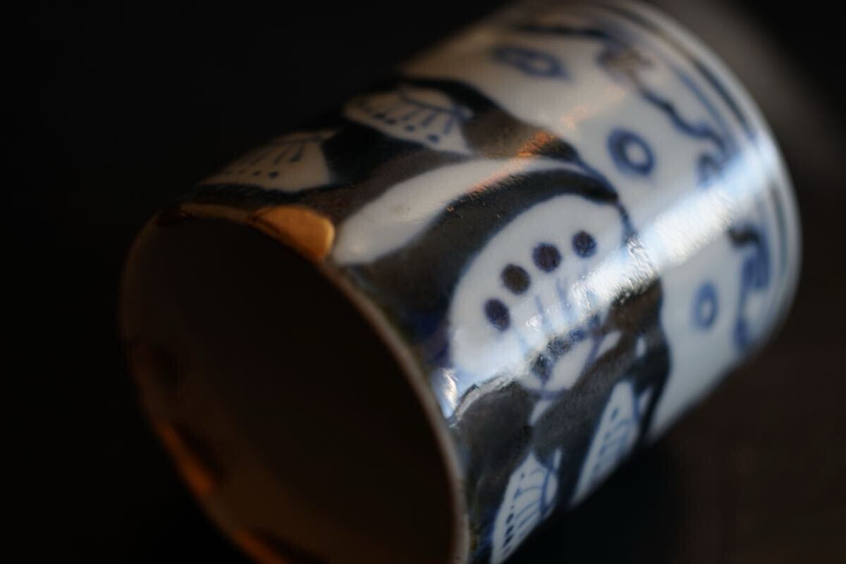 [ departure . специальный выпуск ] Edo поздняя версия старый Imari. видеть установить чашечка для сакэ сердцевина порез . курильница золотой .. departure . товар .. рука departure ...