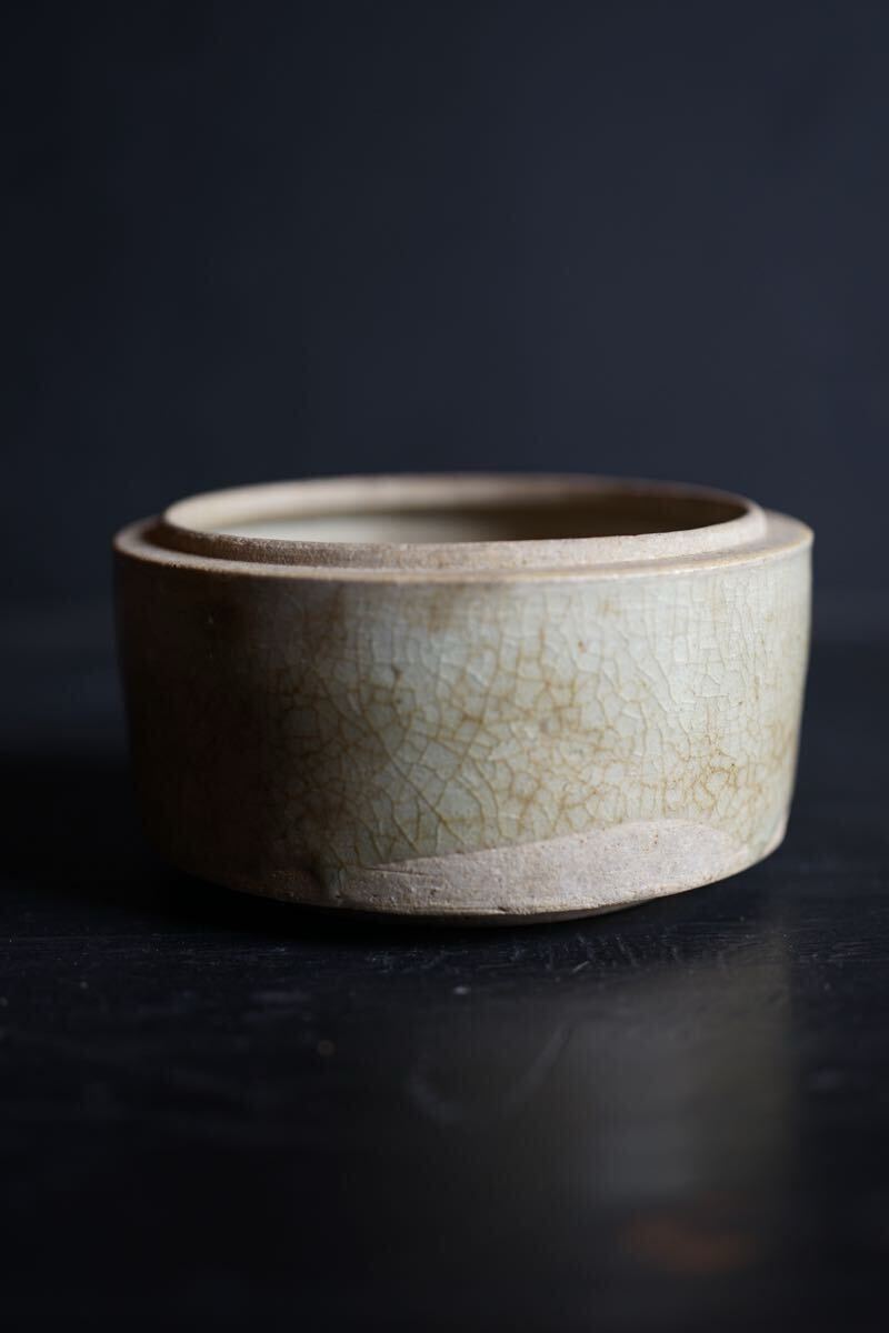 [ departure . специальный выпуск ] Edo поздняя версия Seto . глубокий . крышка предмет видеть установить посуда для сакэ ваза для цветов departure . товар .. рука 