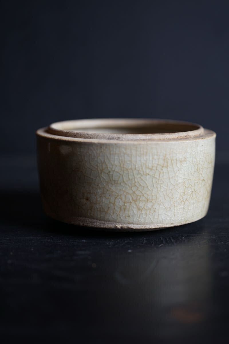 [ departure . специальный выпуск ] Edo поздняя версия Seto . глубокий . крышка предмет видеть установить посуда для сакэ ваза для цветов departure . товар .. рука 