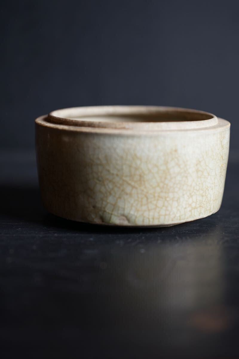 [ departure . специальный выпуск ] Edo поздняя версия Seto . глубокий . крышка предмет видеть установить посуда для сакэ ваза для цветов departure . товар .. рука 