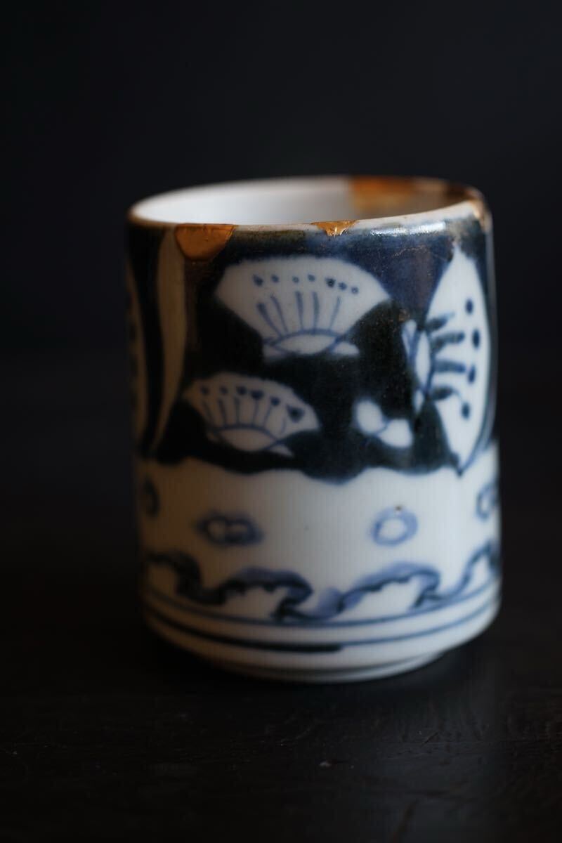 [ departure . специальный выпуск ] Edo поздняя версия старый Imari. видеть установить чашечка для сакэ сердцевина порез . курильница золотой .. departure . товар .. рука departure ...