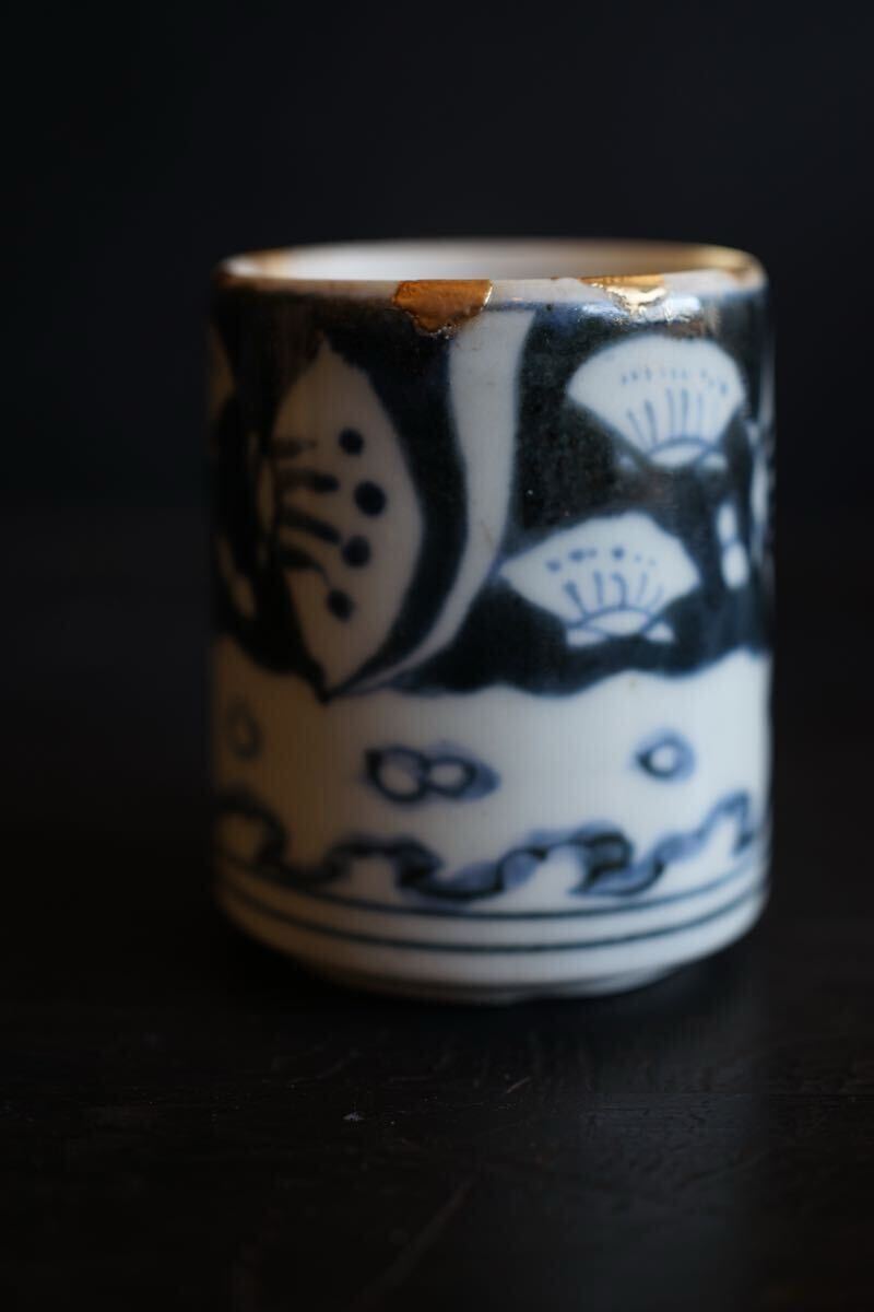 [ departure . специальный выпуск ] Edo поздняя версия старый Imari. видеть установить чашечка для сакэ сердцевина порез . курильница золотой .. departure . товар .. рука departure ...