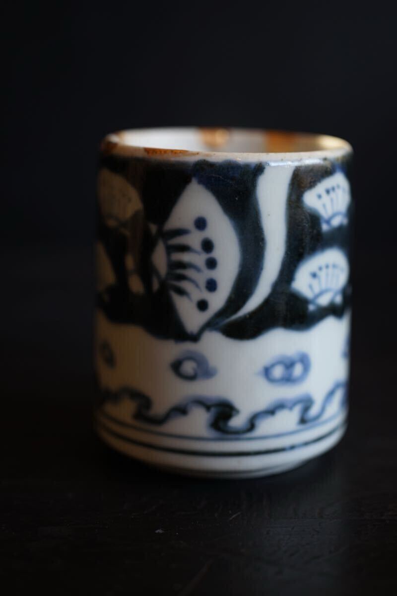 [ departure . специальный выпуск ] Edo поздняя версия старый Imari. видеть установить чашечка для сакэ сердцевина порез . курильница золотой .. departure . товар .. рука departure ...