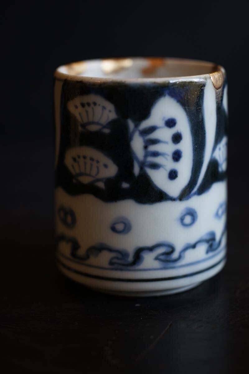 [ departure . специальный выпуск ] Edo поздняя версия старый Imari. видеть установить чашечка для сакэ сердцевина порез . курильница золотой .. departure . товар .. рука departure ...