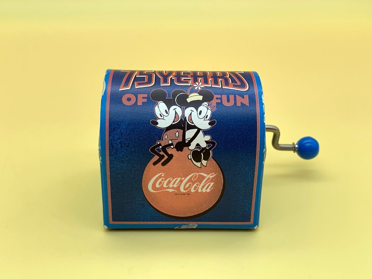 【中古品】Disney ミッキーマウス 75周年 コカ・コーラコラボ オルゴール ディズニー(30325110117389HD)_画像1