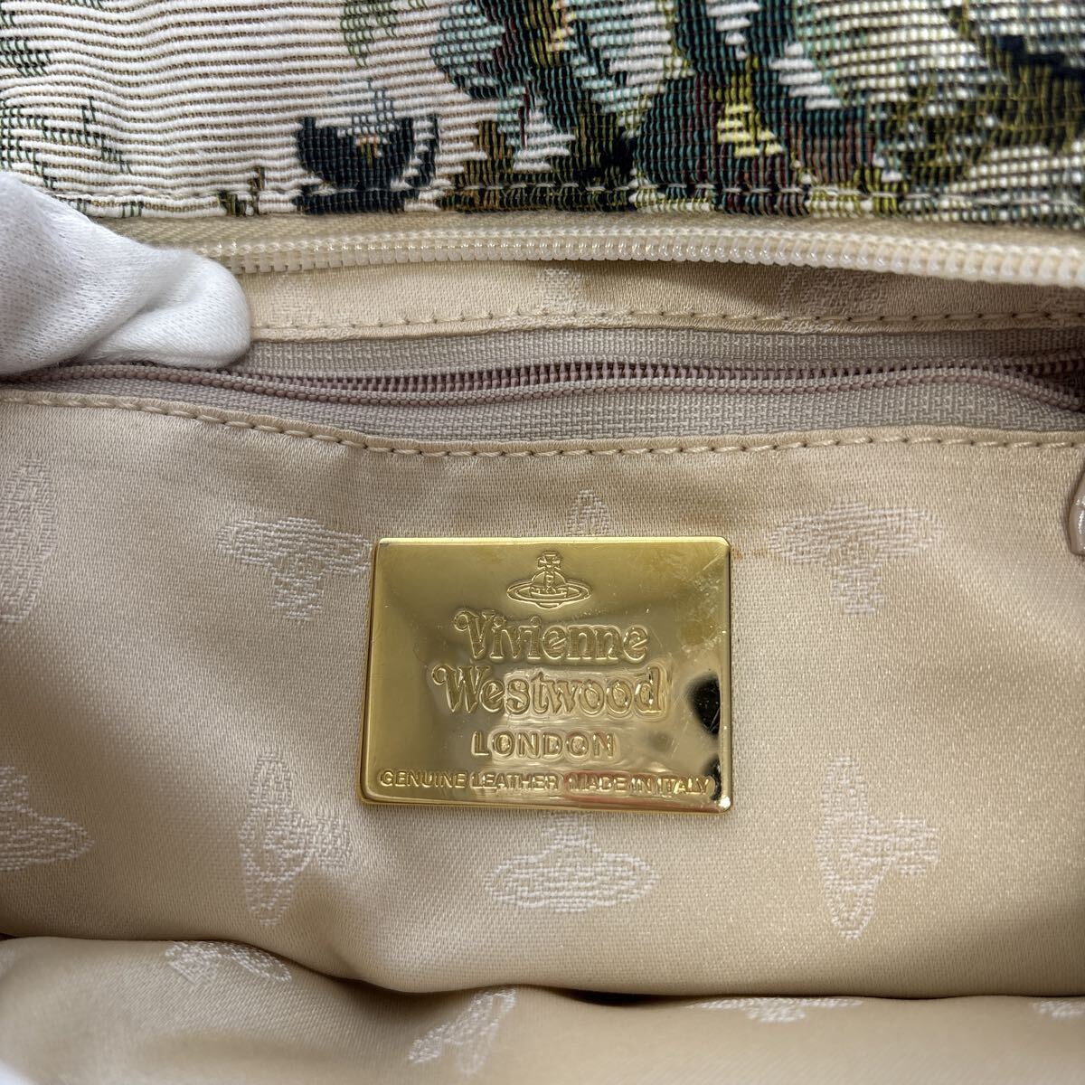 2510M38 Vivienne Westwood Vivienne * Westwood ручная сумочка большая сумка цветочный принт ручная сумка женский сумка текущее состояние товар 