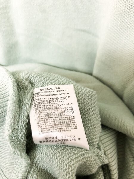 Right-on ライトオン × スポンジボブ キッズ スウェットフーディー 140 くすみグリーン ポリエステル他_画像3