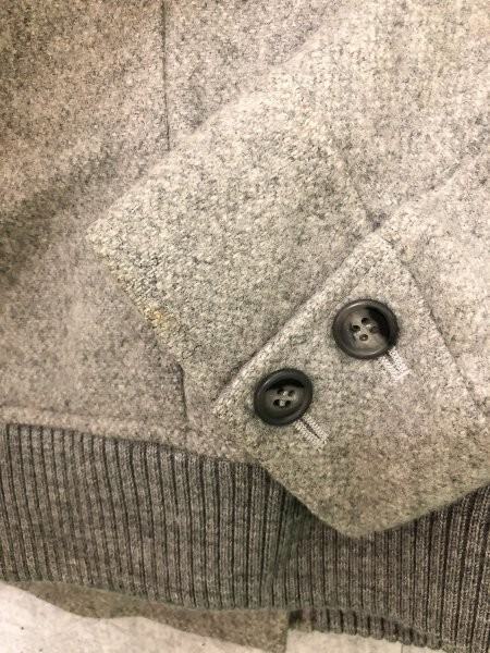 RAY BEAMS レイビームス レディース ダブルボタン ショートジャケット グレー ウール他_画像5