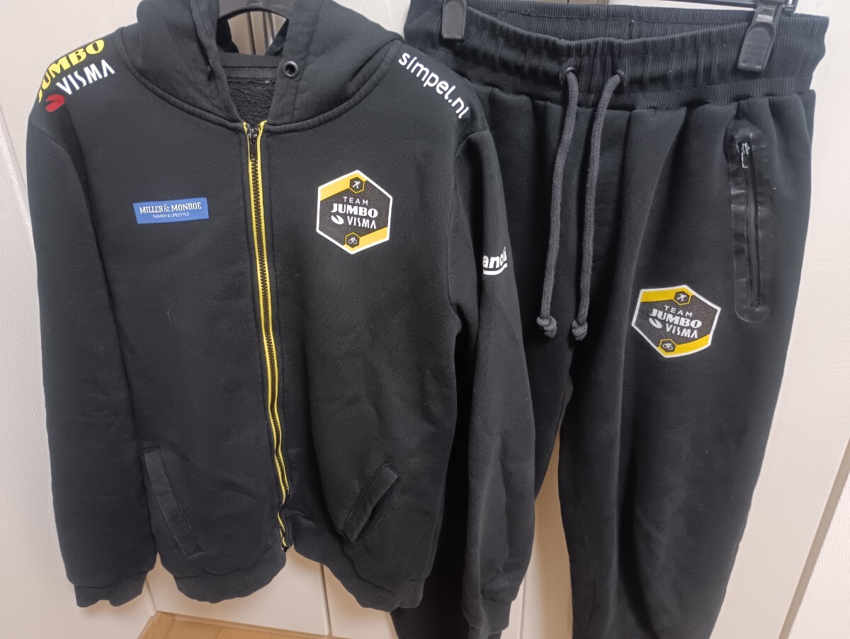 非売品チーム供給品JUNBO VISMAパーカースーツ ジャケット＆パンツ 上下セット セットアップ ジャージ_画像1