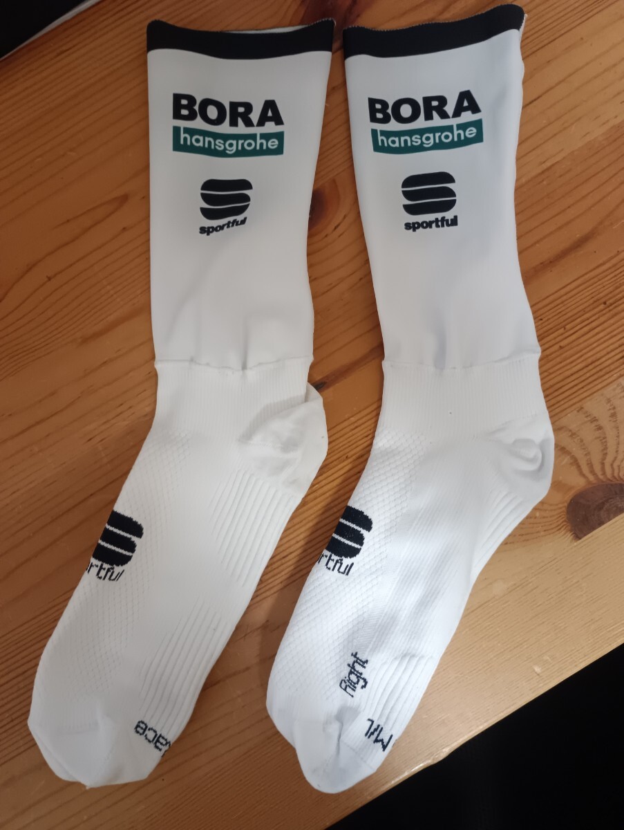 本物選手支給品BORA hansgroheボーラ ハンスグローエ エアロソックス 美品_画像1