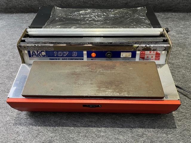 ＜送料込＞動作確認済み中古品 ARC ハンドラッパー 107B /400㎜ 40㎝ ラップ 包装機 HAND WRAPPER 電熱カット 食品 店舗 業務用_画像2