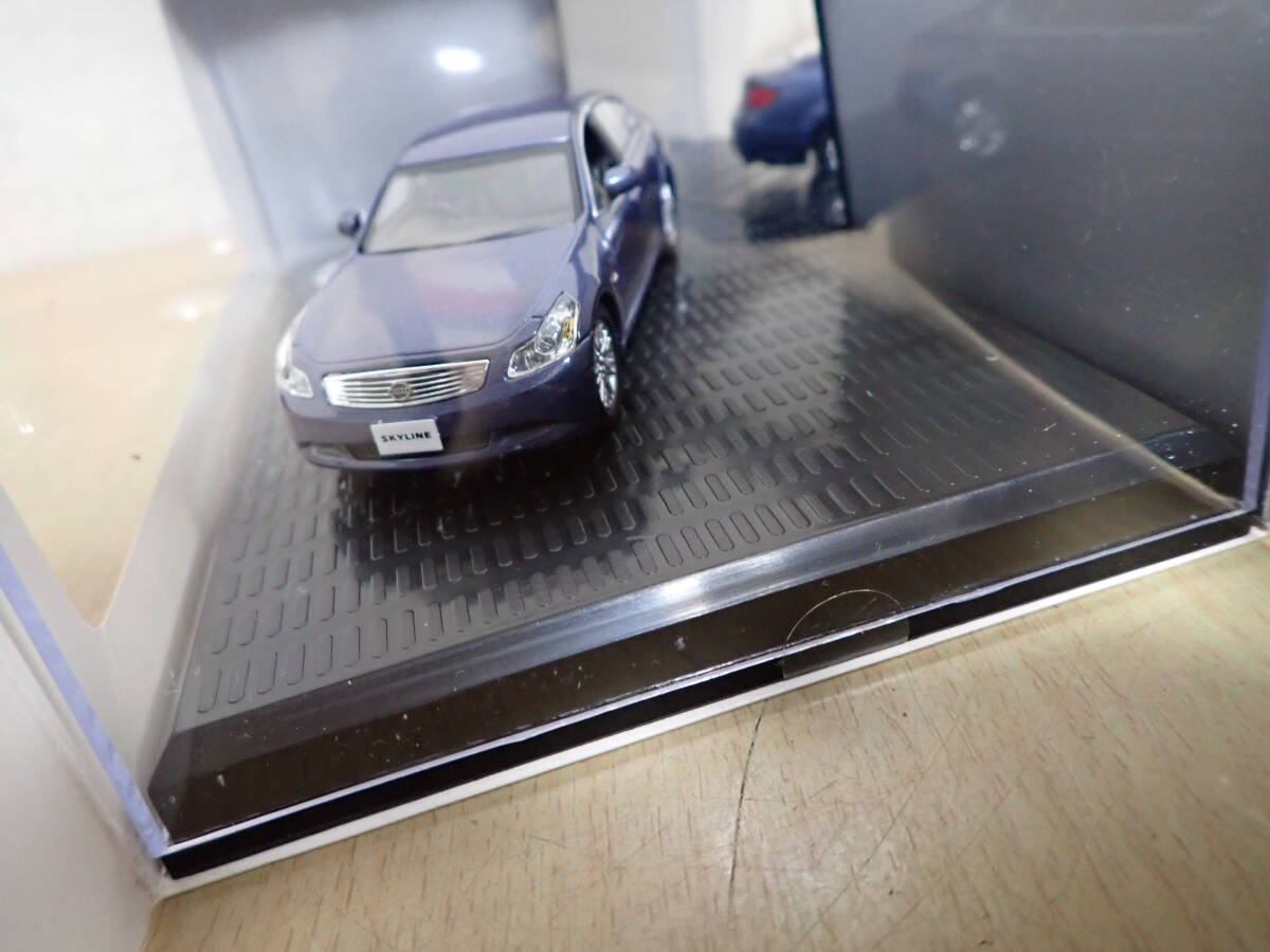「S5B」まとめて2点 1/43 NISSAN ニッサン 日産 SKYLINE スカイライン ブルー 2008年 株主優待品　ミニカー_画像10