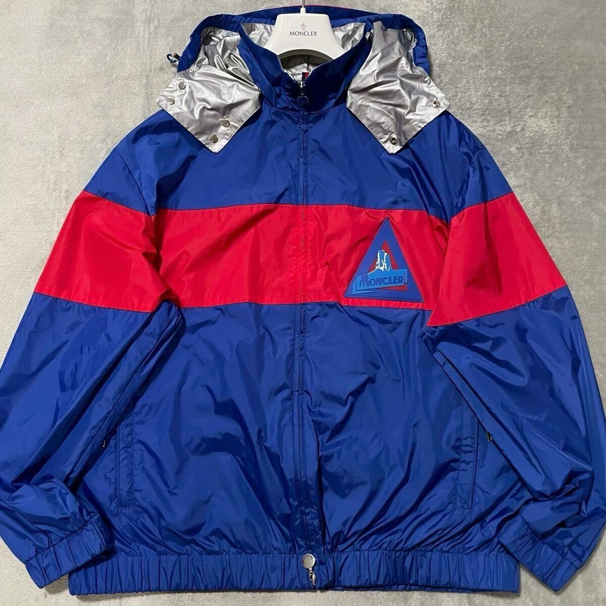 2XL相当/サイズ5★MONCLER SLACK モンクレール ナイロンジャケット パーカー Wジップ ウィンドブレーカー 着脱フード 2way ブルゾン 3L_画像2