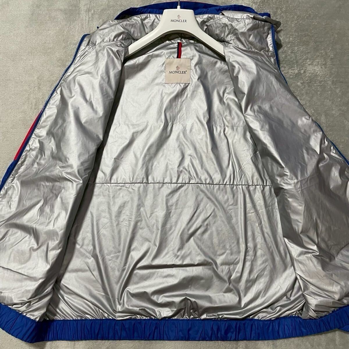 2XL相当/サイズ5★MONCLER SLACK モンクレール ナイロンジャケット パーカー Wジップ ウィンドブレーカー 着脱フード 2way ブルゾン 3L_画像5