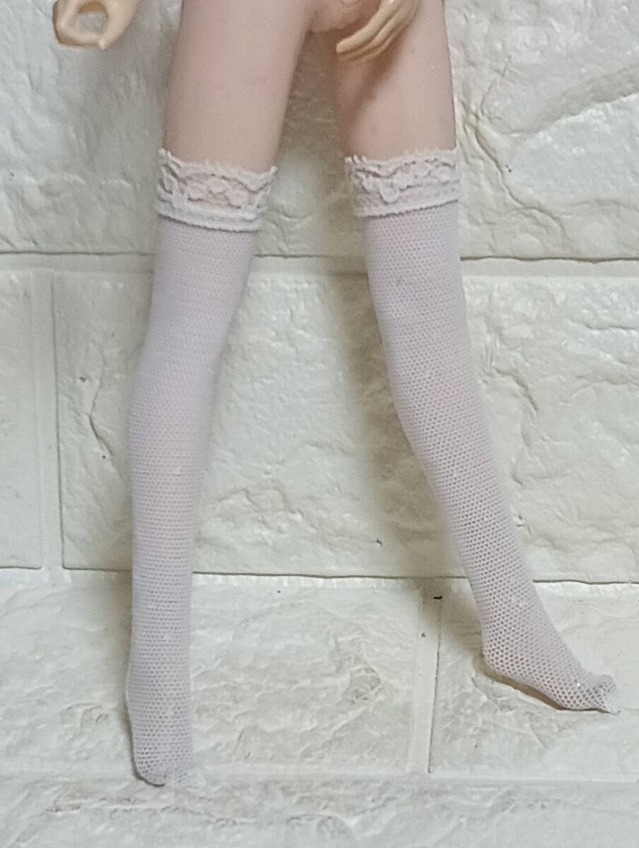  1/6スケール ファイセン TBLeague用：ホワイト　白色　ストッキング_画像2