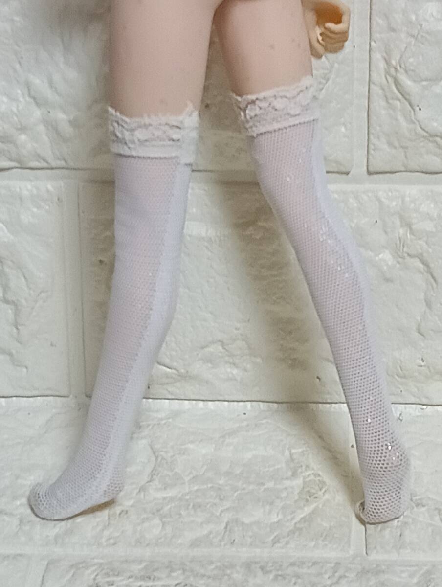 1/6スケール ファイセン TBLeague用：ホワイト　白色　ストッキング_画像3