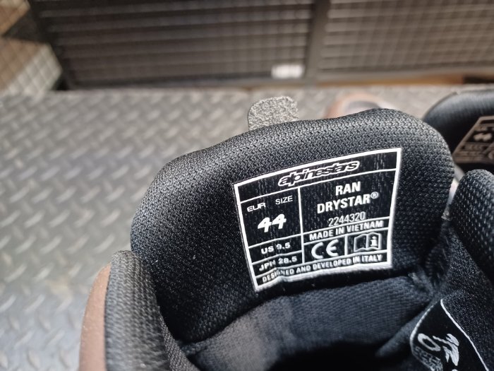 アルパイン RUN-DRYSTARシューズ27.5#CBR1000RR.YZF-R1.ZX-10R.GSX-R1000.ZX-6R.CBR250RR.ZX-25R.ニンジャ250.GROM.CBR600RR.YZF-R6乗りに_画像9