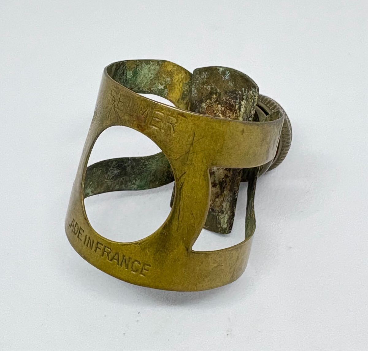 ビンテージ SELMER スクリューリガチャー アルトサックス ラバー用 セルマー_画像1