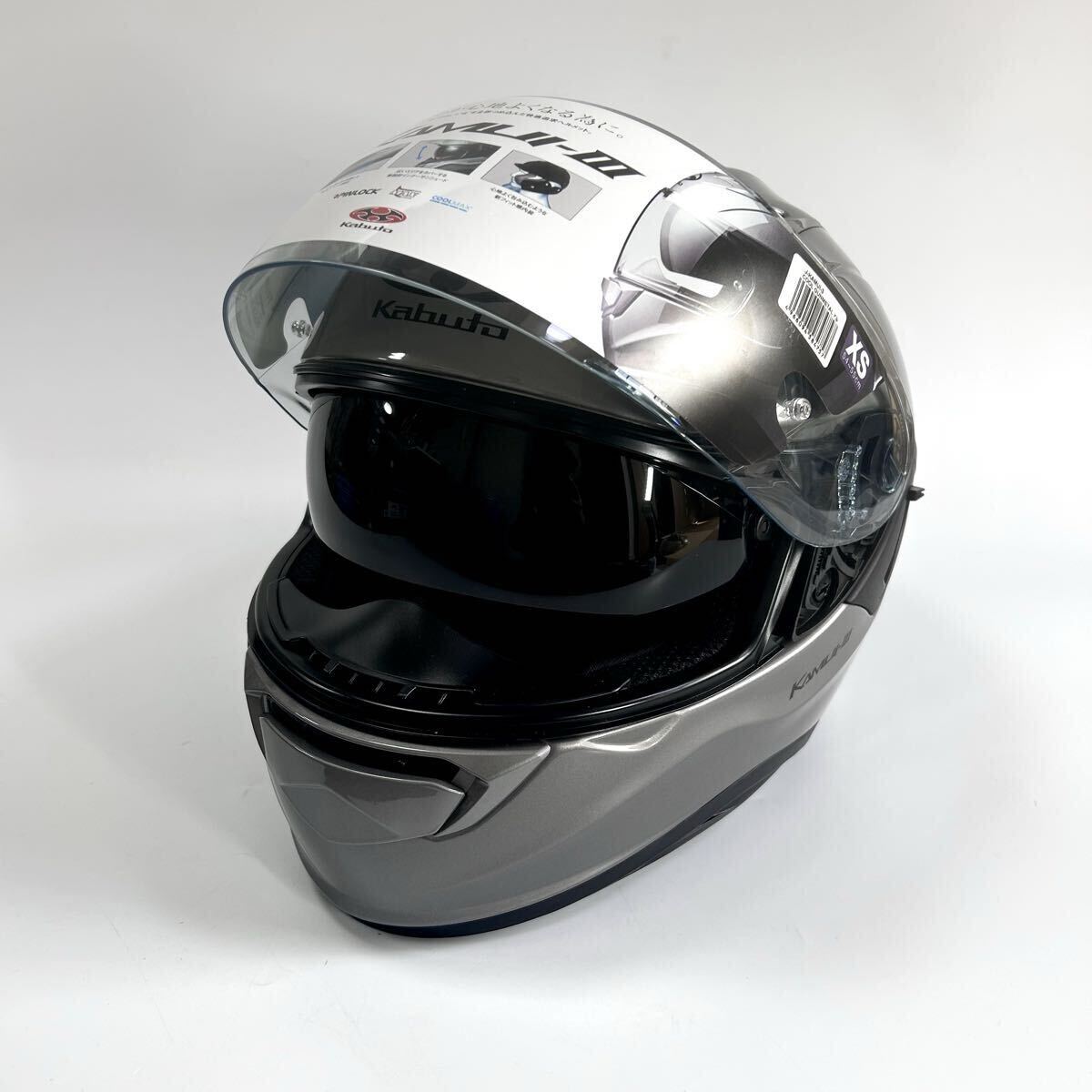  новый товар OGK KABUTO KAMUI-3 обычная цена 41800 иен Kabuto Kamui 3 XS размер full-face шлем прохладный стальной ruA71110-3