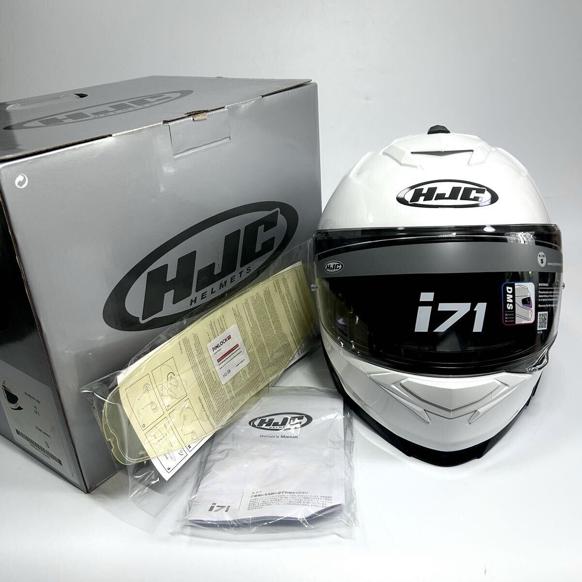 特価 HJC i71 PEARL WHITE Sサイズ フルフェイスヘルメット パールホワイト 規格SG/JIS 定価29920円 RSタイチ A71111-13_画像2