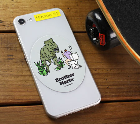ブラザーマール BROTHER MERLE ステッカー 面白い スケボー おしゃれ ストリート アメリカン 車 バイク ノートパソコン JURASSIC MERLE_画像3