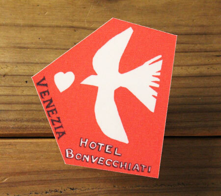 ステッカー ホテル レトロ ビンテージ おしゃれ かっこいい スーツケース 旅行 ヴィンテージホテルズ 21 イタリア ヴェネチア_画像2