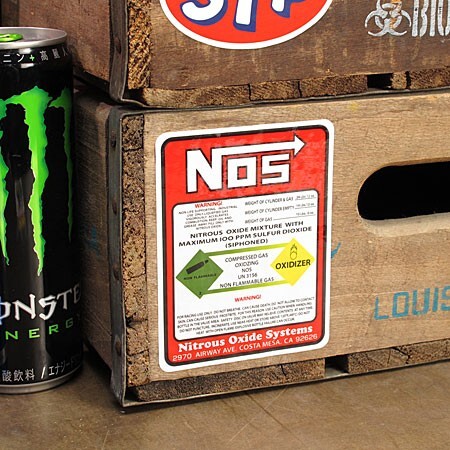 ステッカー NOS アメリカン おしゃれ 車 バイク ヘルメット かっこいい ワイルドスピード ニトロ WARNING サイズS_画像3