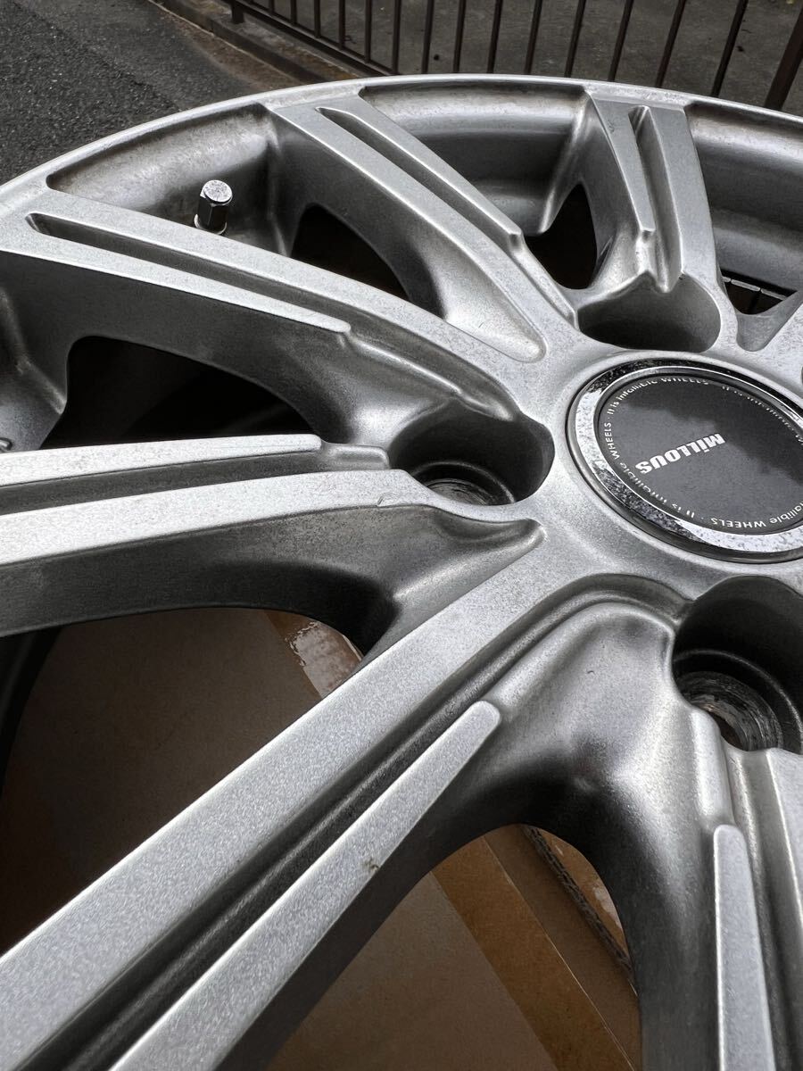 15inch アルミホイール4本SET 15×5.5j +50 4H PCD100 アルミホイール_画像3