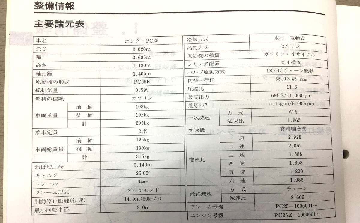 *HONDA* Honda *CBR600F*PC25* руководство по обслуживанию *USED*