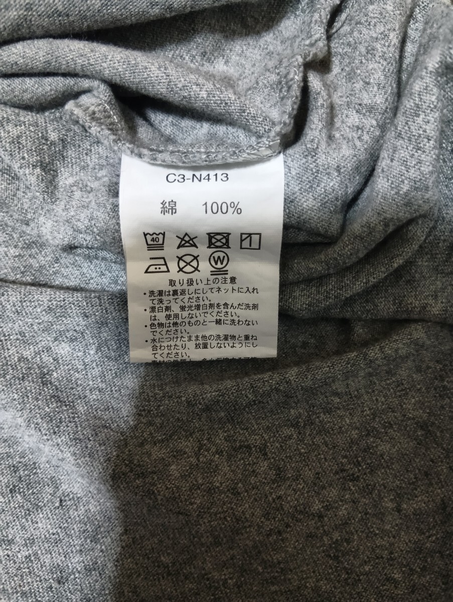 Champion 長袖Tシャツ グレー L トレーナー チャンピオン 綿100% ダボシャツ ゆったりデザイン 大きいサイズ スウェット_画像4