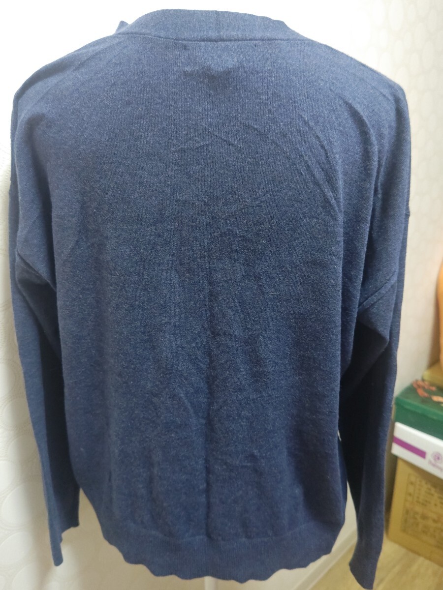 大きなサイズ　カーディガン ブルー_画像3
